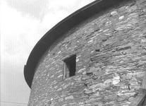 SA0741.26 - Photo of round barn, detail of masonry.